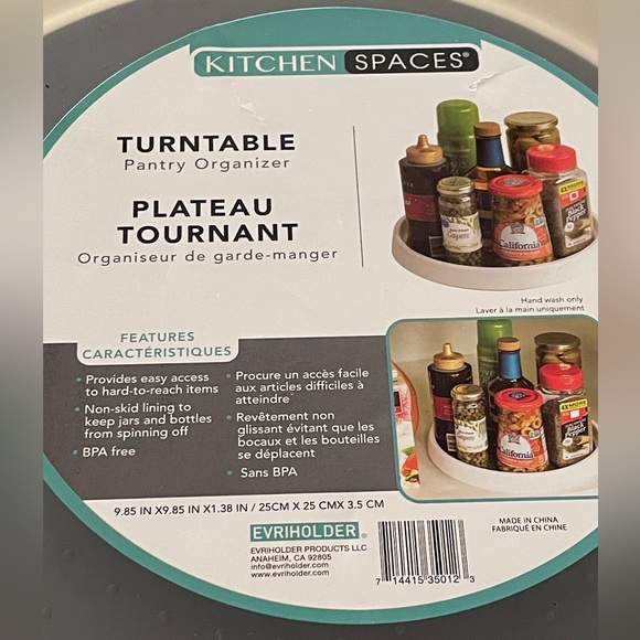 Kitchen Spaces TURNTABLE
Pantry Organizer - Picture 2 of 3